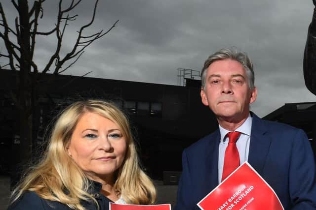 Labours equalities spokeswoman Pauline McNeill with party leader Richard Leonard. Picture: John Devlin