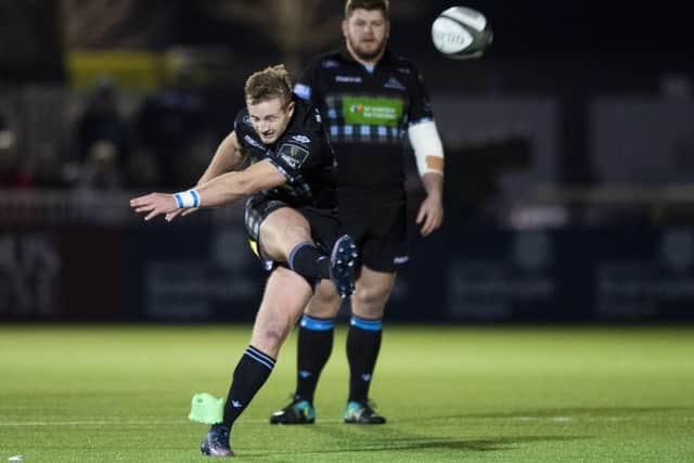 Warriors' Brandon Thomson scores a penalty to make it 6-3. Picture: Gary Hutchison/SNS/SRU