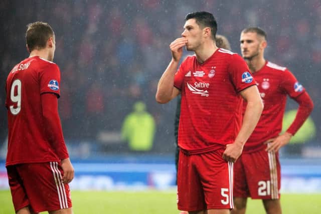 Defended stoutly throughout and was a driving force as Aberdeen fought hard to get back in the game.