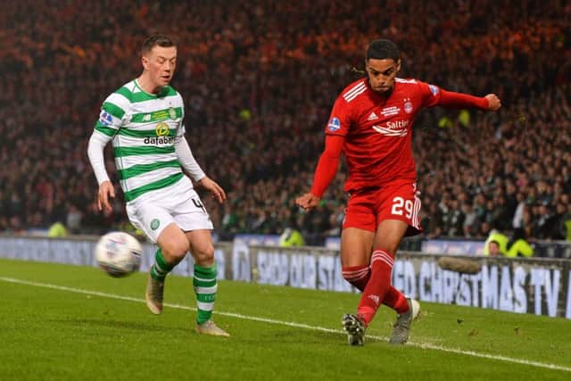 Marshalled James Forrest well for the majority of the game.