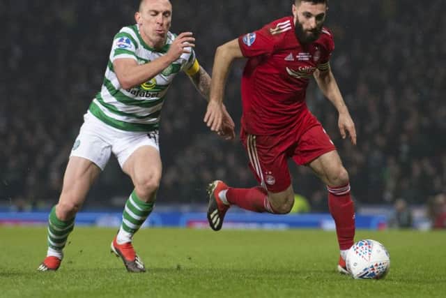 Could not keep up with Christie's run for the goal but his energy gave Aberdeen every chance of taking the game to Celtic.