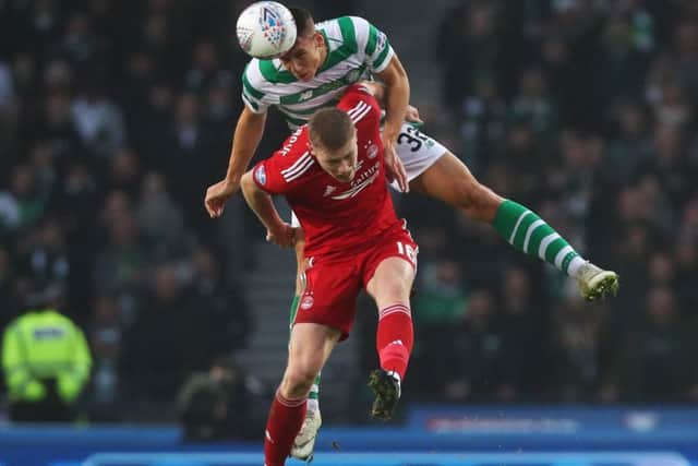 Brought into the team as Derek McInnes once again preferred a target man at Hampden and he made himself a nusiance, winning his fair share of headers. Had a decent hooked effort saved.