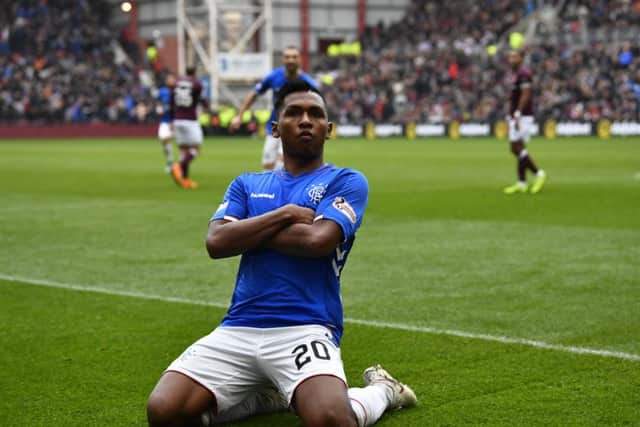 Alfredo Morelos is one goal away from breaking a Scottish Premiership goalscoring record. Picture: SNS/Rob Casey