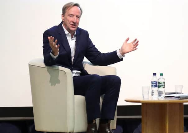 Alex Younger, chief of the Secret Intelligence Service, known as MI6, at St Andrews University (Picture: Andrew Milligan/PA)