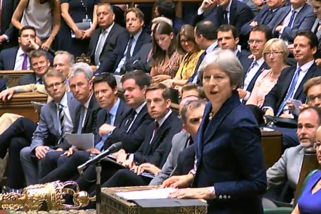 Theresa May will have to defend her Brexit deal across five days of debate starting today. Picture: AFP PHOTO / PRU "HO/AFP/Getty Images