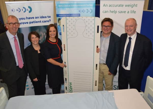 At the launch are (l-r) L-R: Graham Watson, Sheena MacCormick, Gillian Taylor, Richard Black, and Raymond Hamill