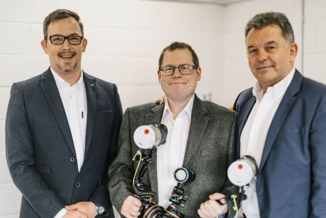 Left to right: Viewport3 founders, Richard Drennan and Chris Harvey, with investor Tom Bryce. Picture: Contributed