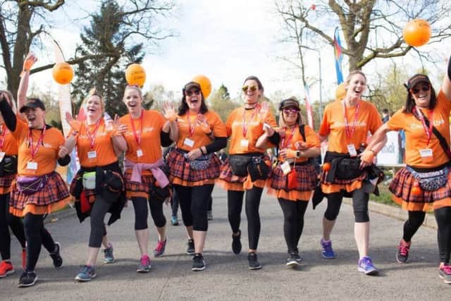 Calums Cabin walkers at this years Kiltwalk