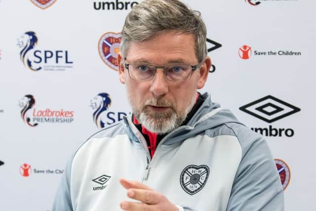 Hearts manager Craig Levein speaks to the press ahead of his side's game against St Johnstone. Picture: Ross Parker/SNS