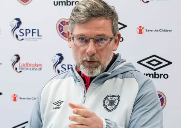 Hearts manager Craig Levein speaks to the press ahead of his side's game against St Johnstone. Picture: Ross Parker/SNS