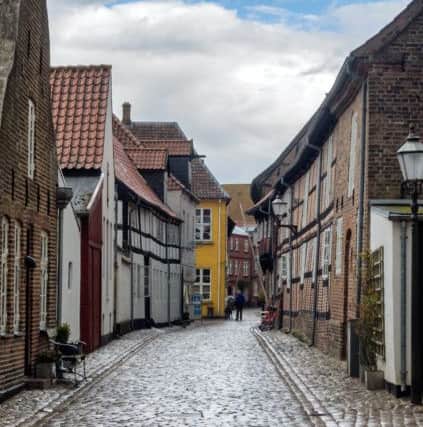 Cobbled streets in Ribe