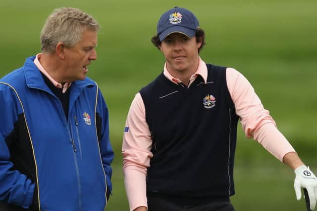 Colin Montgomerie has some words of advice for Rory McIlroy about basing himself in the US. Picture: Ross Kinnaird/Getty Images