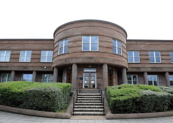 Daniel Cox received a community payback order at Falkirk Sheriff Court