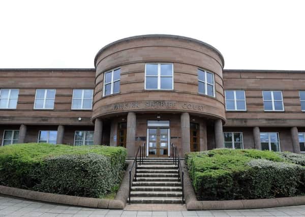 Daniel Cox received a community payback order at Falkirk Sheriff Court