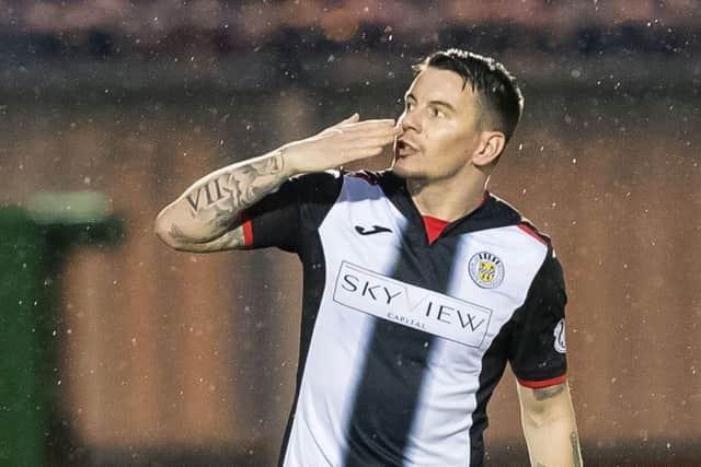 Adam Hammill was inside his own half when he scored the opener for St Mirren against Hibs. Picture: SNS Group