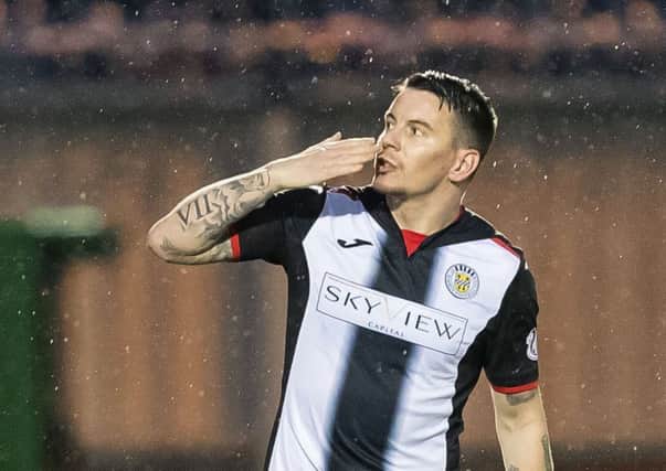 Adam Hammill was inside his own half when he scored the opener for St Mirren against Hibs. Picture: SNS Group
