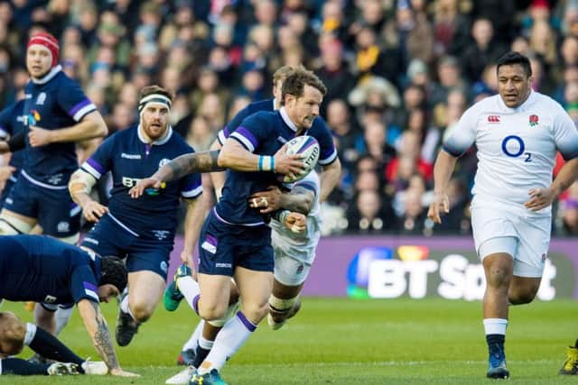 Scotland and England do battle for the Calcutta Cup in the 2018 Six Nations championship. Picture: SNS Group