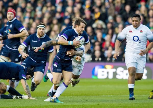 Scotland and England do battle for the Calcutta Cup in the 2018 Six Nations championship. Picture: SNS Group