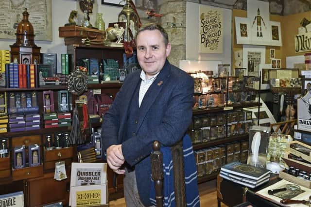 Andrew McRae in his Modern Context shop in Victoria Street, Edinburgh. Picture: Neil Hanna