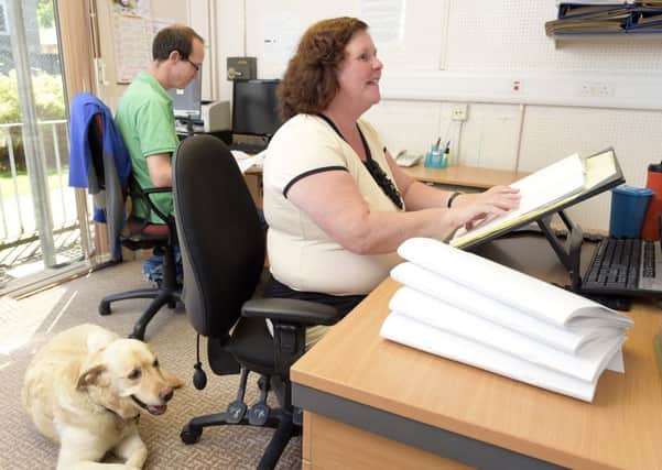 The Scottish Braille Press employs 103 people  but there are may obstacles  for blind and partially-sighted people in finding a job, even though companies can benefit from support to employ them