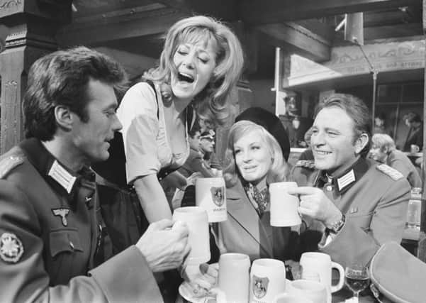 Clint Eastwood and Richard Burton on the set of Where Eagles Dare (Picture: David Cairns/Daily Express/Getty)