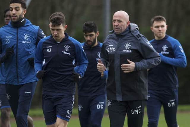 Rangers' assistant manager Gary McAllister during training. Pic: SNS/Craig Foy