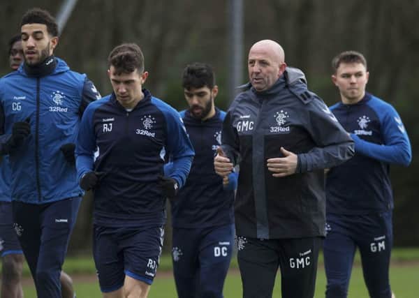 Rangers' assistant manager Gary McAllister during training. Pic: SNS/Craig Foy