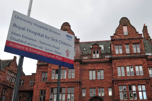 Edinburgh's Sick Kids hospital. Picture: John Devlin
