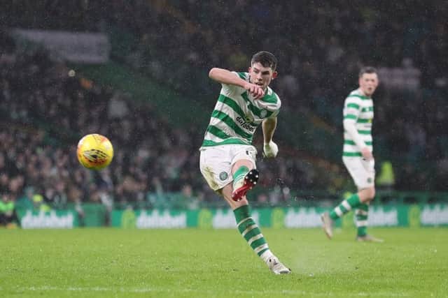 Ryan Christie scores the fourth goal as Celtic leave Kilmarnock shell-shocked. Picture: Getty.