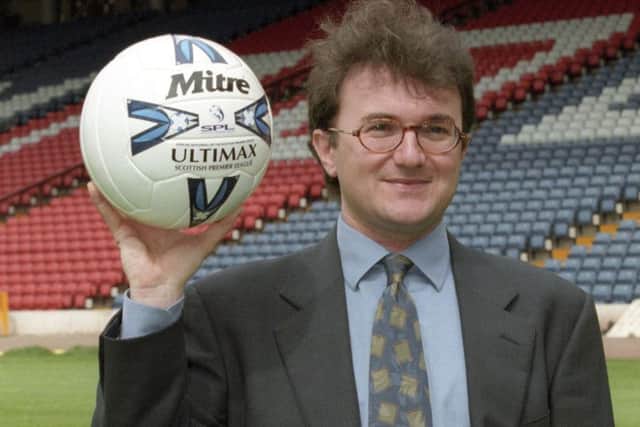 Roger Mitchell, at his unveiling as SPL chief in July 1998. Picture: SNS Group