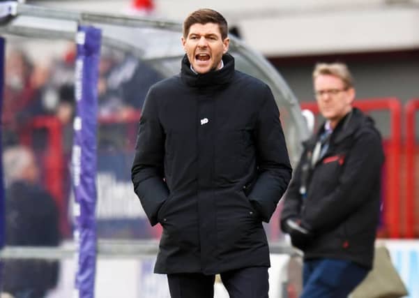 Rangers manager Steven Gerrard saw his side become too predictable against Dundee on Sunday. Picture: SNS/Craig Williamson