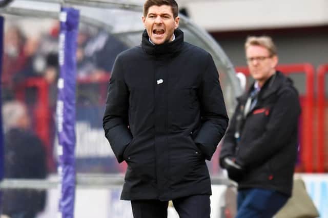 Rangers manager Steven Gerrard saw his side become too predictable against Dundee on Sunday. Picture: SNS/Craig Williamson