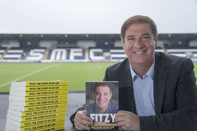 Tony Fitzpatrick at the launch of his autobiography at  St Mirren Park. Picture: JSHPIX.CO