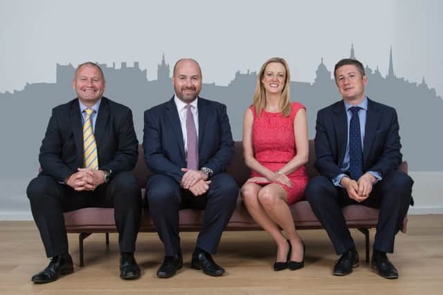 Left to right: AABs Ricky Cowan, Graeme Allan,  Lyn Calder and Fraser Porter. Picture: Tina Norris