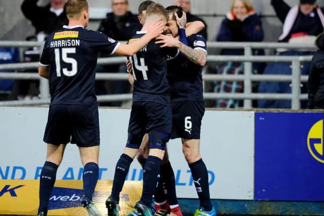 Paul Paton put Falkirk 2-0 up against Alloa before the Wasps fought back to secure a 2-2 draw (picture: Michael Gillen)