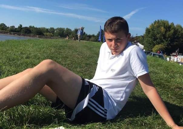 Luca Campanaro, 14, died after a "collision" with another player during an U13s football match. Picture: SWNS
