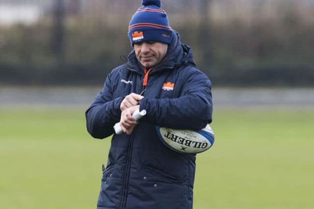 Edinburgh head coach Richard Cockerill during a training session. Picture: Paul Devlin/SNS/SRU
