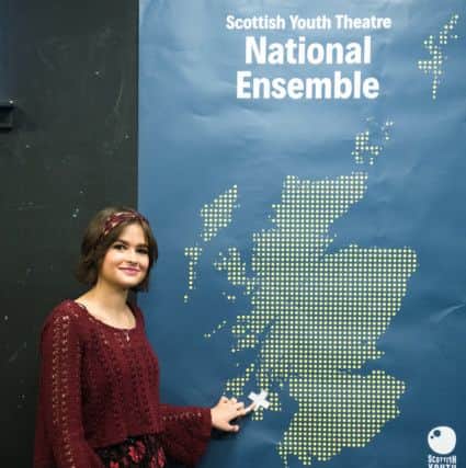 Hannah Hassan from Bute, who is in the Scottish Youth Theatre National Ensemble 2019.