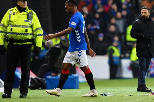 Alfredo Morelos has been sent off three times this season.