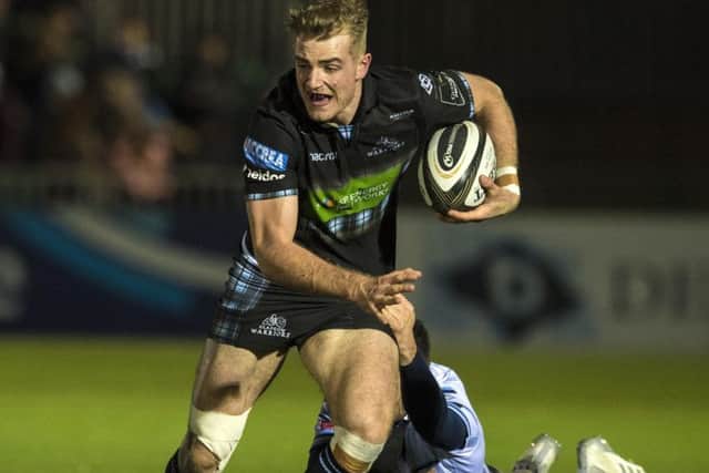 Stafford McDowall offers power in the Glasgow Warriors midfield. Picture: Alan Harvey/SNS