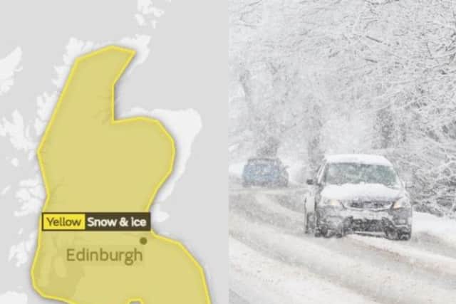 Scotland is set to be blasted by snow this weekend (Photo: Met Office/Shutterstock)