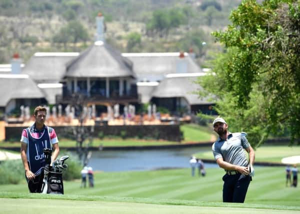 Scotland's Liam Johnston in action during day one of the Alfred Dunhill Championships at Leopard Creek in South Africa. Picture: Stuart Franklin/Getty Images