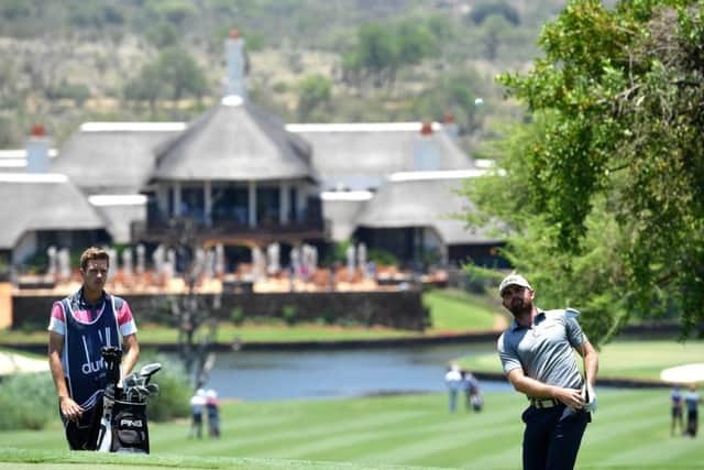 Scotland's Liam Johnston in action during day one of the Alfred Dunhill Championships at Leopard Creek in South Africa. Picture: Stuart Franklin/Getty Images