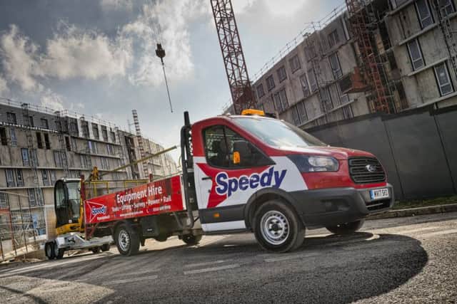 Last month, Speedy Hire reported a 24.1 per cent increase in adjusted profit before tax to £13.4m. Picture: Contributed