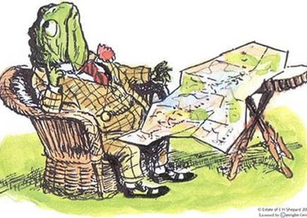 Kenneth Grahame wrote the tales of Toad, Mole and Ratty in a series of letters to his young son Alastair. Image: PA handout/E.H. Shepard