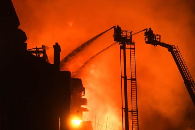 The Glasgow School of Art Fire. Picture: John Devlin