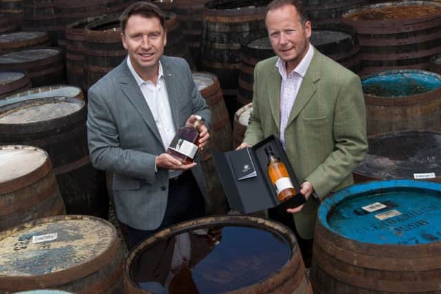 David Moore of Fusion Whisky and Alex Bruce of Adelphi