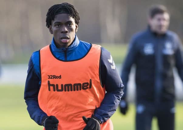 Rangers' Ovie Ejaria in training on Friday. Picture: Paul Devlin/SNS