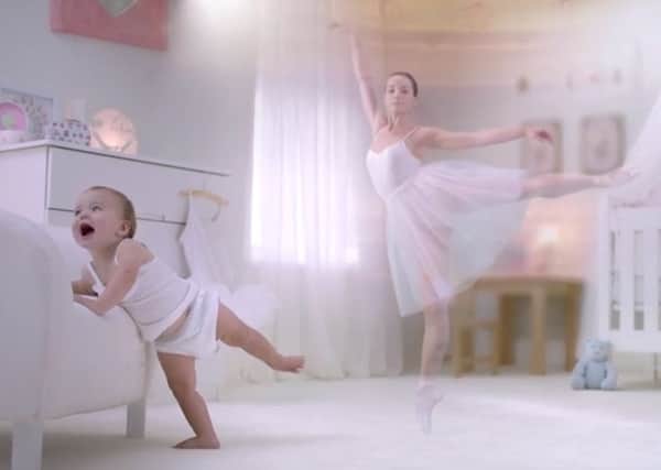 The advert for Aptamil baby formula is a prime example of reinforcing gender cliches