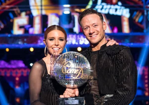 Strictly Come Dancing winners Stacey Dooley with partner Kevin Clifton. Picture: PA